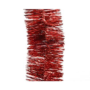 Girlande lametta kerstrot 270 cm - Decoris