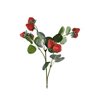 Kunstbranche Erdbeere 69 cm