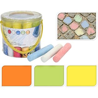 SIDEWALK CHALK 11 cm 15STS IN BUCKET