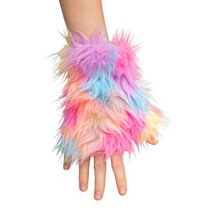 Handschuhe fingerlos Pl&uuml;sch Past