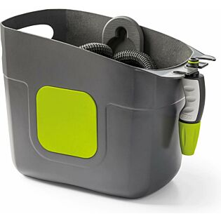 Aquapop pro gartenschlauch 25 meter mit schlauchhalter grau - G.F. Garden