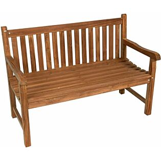 Gartenbank 2-Sitzer Teak 130 cm - Lesli Living