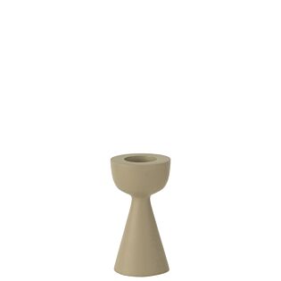 Kerzenständer Kegel beige 13 cm