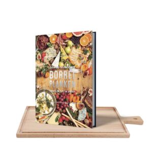 Set Steakbrett aus purem holz + Kochbuch 'Borrelplanken' NL