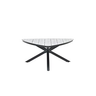 Triangel Tisch Edison Schwarz Grey Teak Vironwood 170 cm &ndash; Garden Impressions