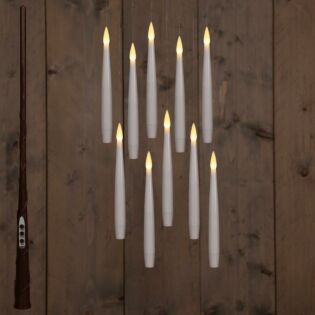 Schwebende LED-Kerzen Set mit 10 Stück inklusive Stab - Anna's Collection