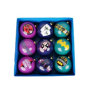 Batman box Weihnachtskugeln Satz von 9 - Kurt Adler