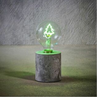 Tischlampe Baum grün batteriebetrieben 18 cm -Luca Lighting