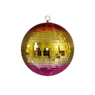 Ornament spiegel Weihnachtskugel regenboog rosa Ø 25 cm - House of Seasons