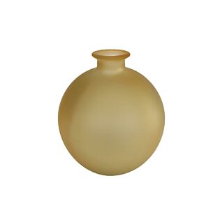 Vase "Artemis" S mattes Messingglas 16x16x18cm