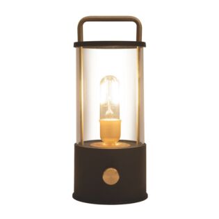 Laterne warmwei&szlig; LED kabellos schwarz 11 cm