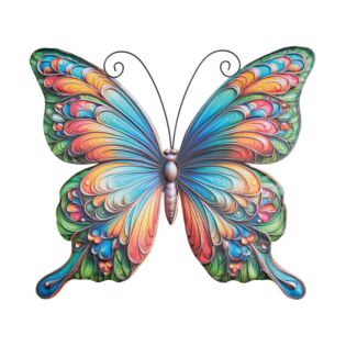 Wanddeko Schmetterling Metall L 46 cm