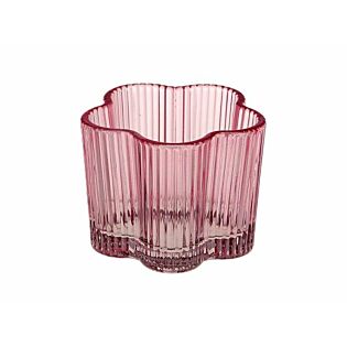 Teelicht Floresk rosa Ø 7,7 cm - HBX