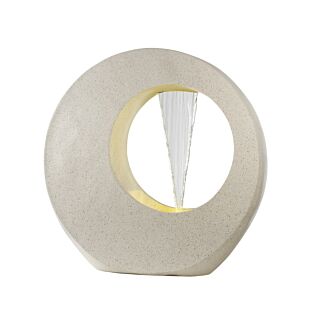 Brunnen Polyresin 6 LED wei&szlig; 92 cm - Lumineo