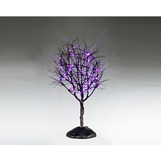 Lemax Dry Tree With Purple Lights, B/O (4.5V)