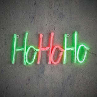 Neonlicht Hohoho LED grün 38 cm -Luca Lighting