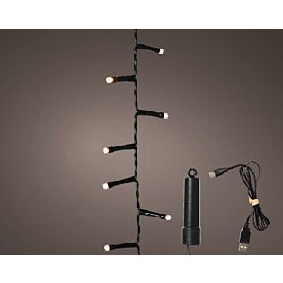 Duracharge Compact Lights 160 LED warmweiß 4 Meter – Lumineo