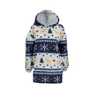 Oversized Christmas Hoodie 70 x 50 x 87 cm blau - Unique Living