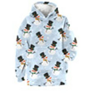 Oversized Christmas Hoodie 70 x 50 x 87 cm Schneemann - Unique Living
