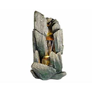 Brunnen aus Polyresin naturfarben 98 cm - Lumineo