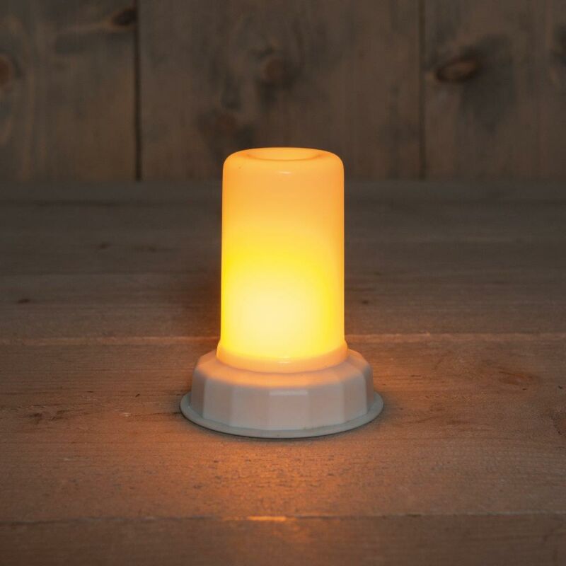 Flammenlicht LED Batterie mit Zeitschaltuhr 9,5 cm