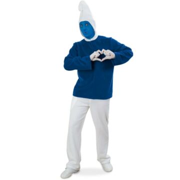 Blauer Zwerg 2-teilig mit Kapuze