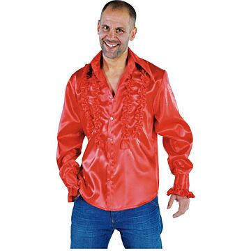 Rouches Shirt tailliert rot