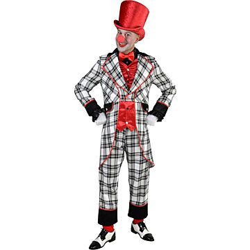 Clown raute schwarz weiß