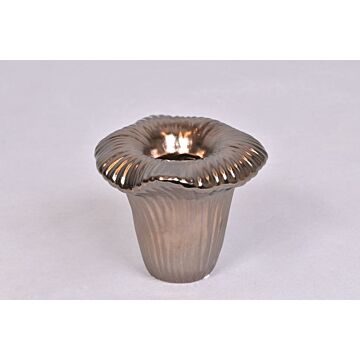 ARUM MAT BRONS VASE 11X11X9CM