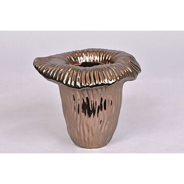 ARUM MAT BRONS VASE 18X18X15CM