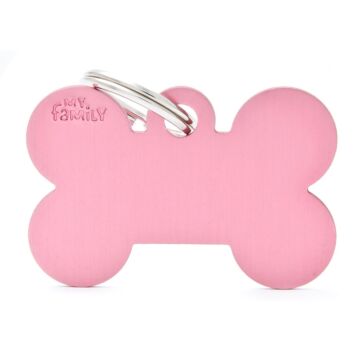 Big Bone Aluminium Pink - ID tag