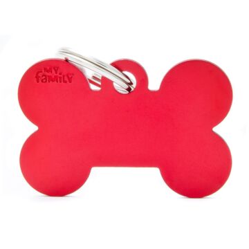 Big Bone Aluminium Red – ID Tag