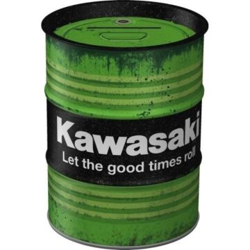 Money Box Oil Barrel Kawasaki - Let the good times roll