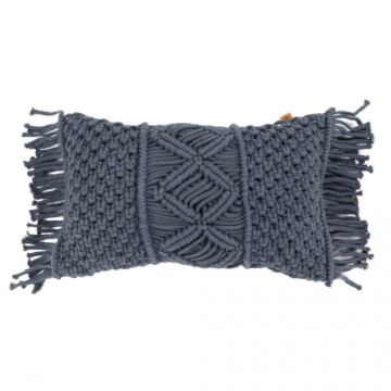 OS Pillow Knitted Gracio Anthracite 30 x 50