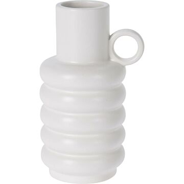 Vase Dolomit weiß 18 cm
