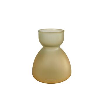 Vase "Diabolo" L mattes Messingglas 21x21x22cm