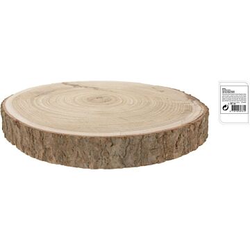 Baumscheibe mit Rinde 34 cm
