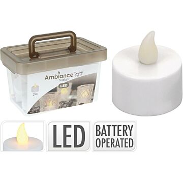 Teelichter LED-Set mit 24 Stück