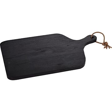 Schneidebrett holz schwarz L 57 cm