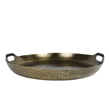 Tablett "Lara" L goldmetall 52x52x3cm Tablett "Lara" L goldmetall 52x52x3cm