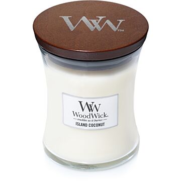 Island Coconut medium Candle - WoodWick