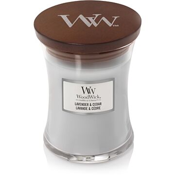 Lavender & Cedar medium Candle - WoodWick
