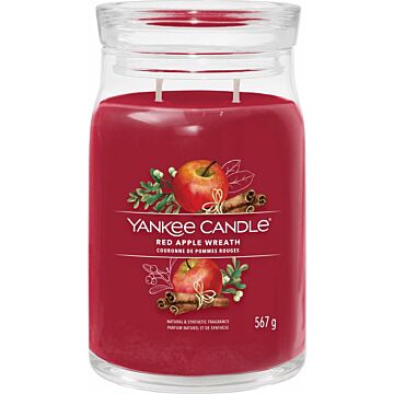 Red Apple Wreath Signature Large Jar - Yankee Candle