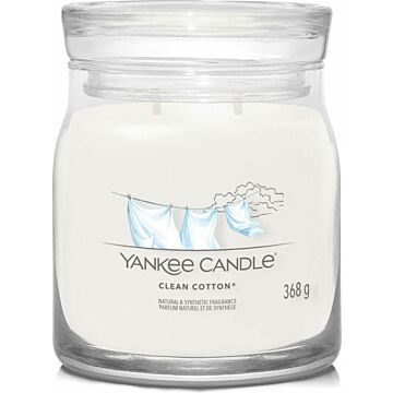 Clean Cotton Signature Mittelglas - Yankee Candle