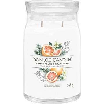 White Spruce & Grapefruit Signature Large Jar - Yankee Candle