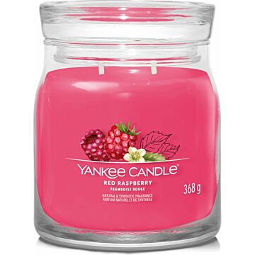 Red Raspberry Signature Medium Jar - Yankee Candle