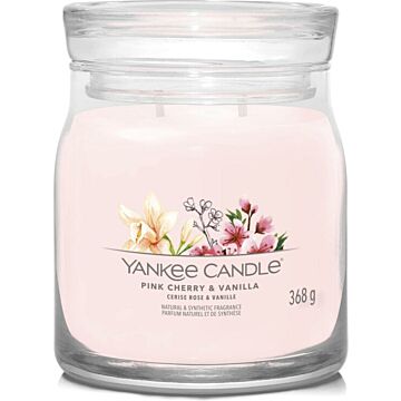 Pink Cherry & Vanilla Signature Mittelglas - Yankee Candle