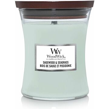 Sagewood & Seagrass medium Candle - WoodWick
