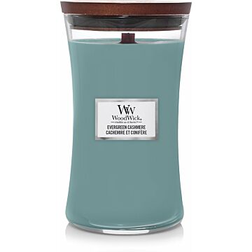 Evergreen Cashmere große Kerze – WoodWick