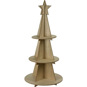 Etagere Weihnachtsbaum Holz 79 cm